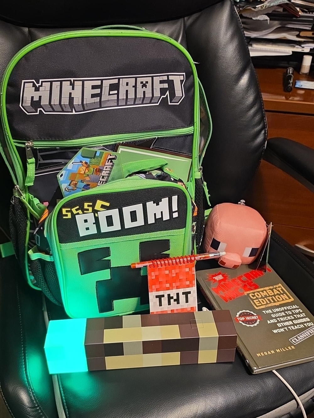 Minecraft Backpack With Lunchbag - Bundle